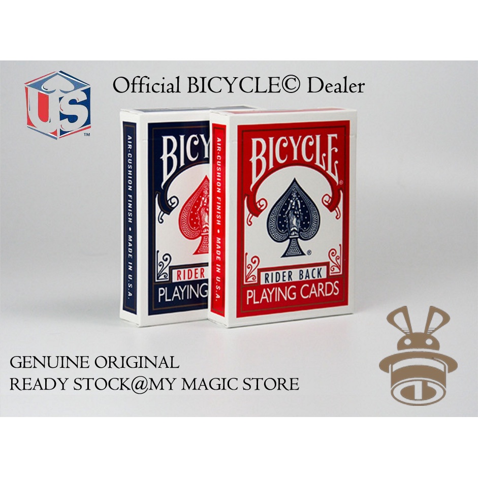Jeux De Cartes BICYCLE – 4 Jeux Format Poker (2 Bleus, 2 Rouges) By USPCC