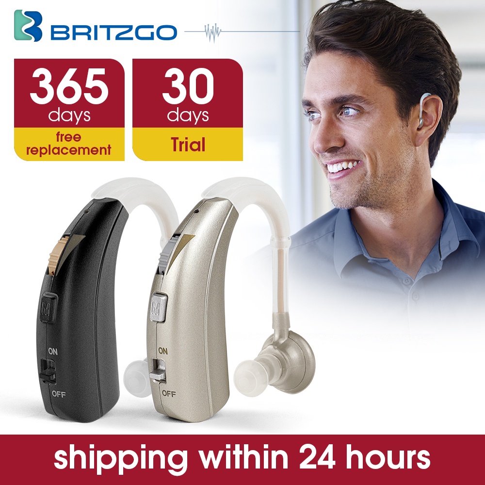 BRITZGO Hearing Aid Rechargeable Typec noise reduction Digital Multi