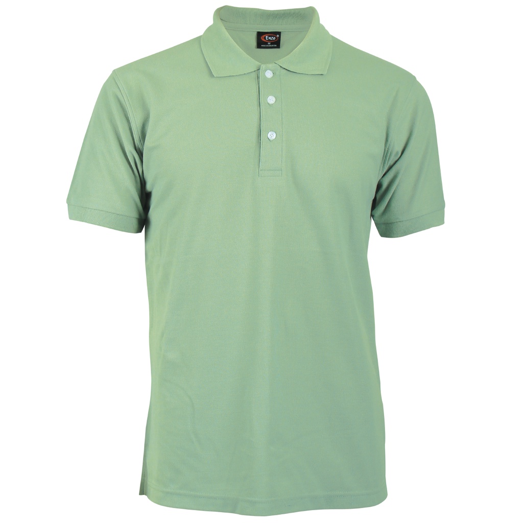 Collar Polo T-shirt 2160 Enzo New Colour : Lavender, Army Green, Sage Green from Size XS up to 5XL (BUATAN MALAYSIA)