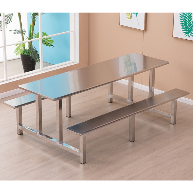 Aluminium Dining Set 4 Seater 6 Seater School Hostel Office Sekolah Kerja Kanteen Canteen Students Workers