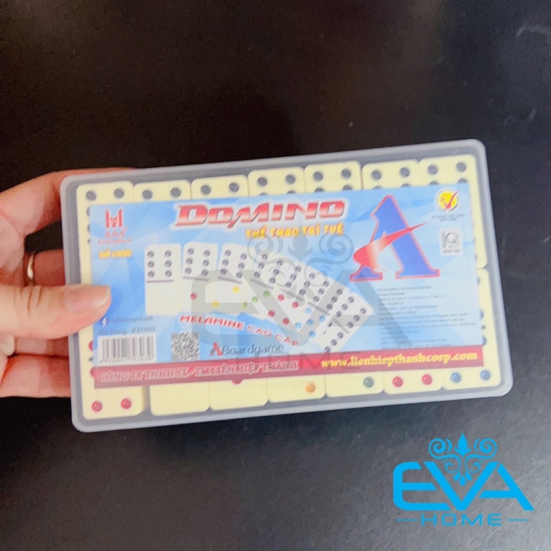 Premium Ivory Melamine Plastic Domino Chess Box Toy Set AAA