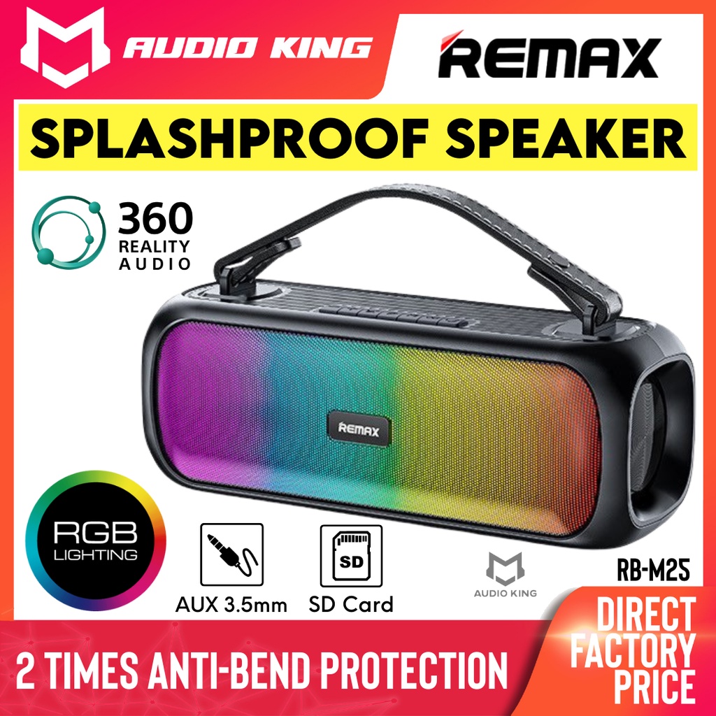 REMAX Speaker Bluetooth Speaker Waterproof Speaker Outdoor Speaker RGB