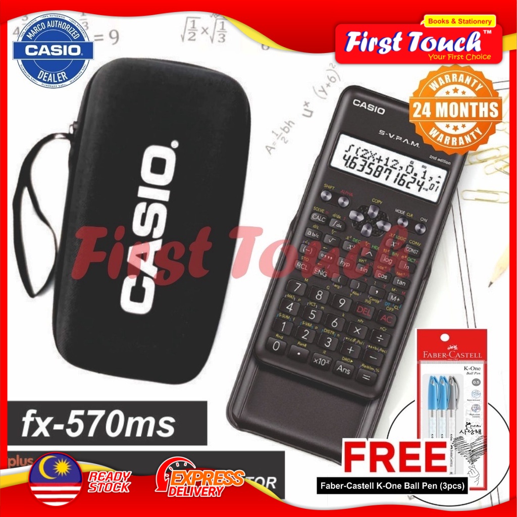 CASIO Scientific Calculator FX-570MS 2nd Edition School Office ...