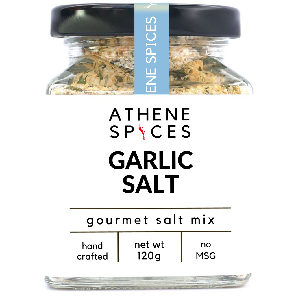 Garlic Salt Gourmet Seasoning ǀ Herbs Spices • Sea Salt ǀ Keto • Vegan ǀ No-MSG ǀ Rempah Carbonara Garlic Bread Seafood