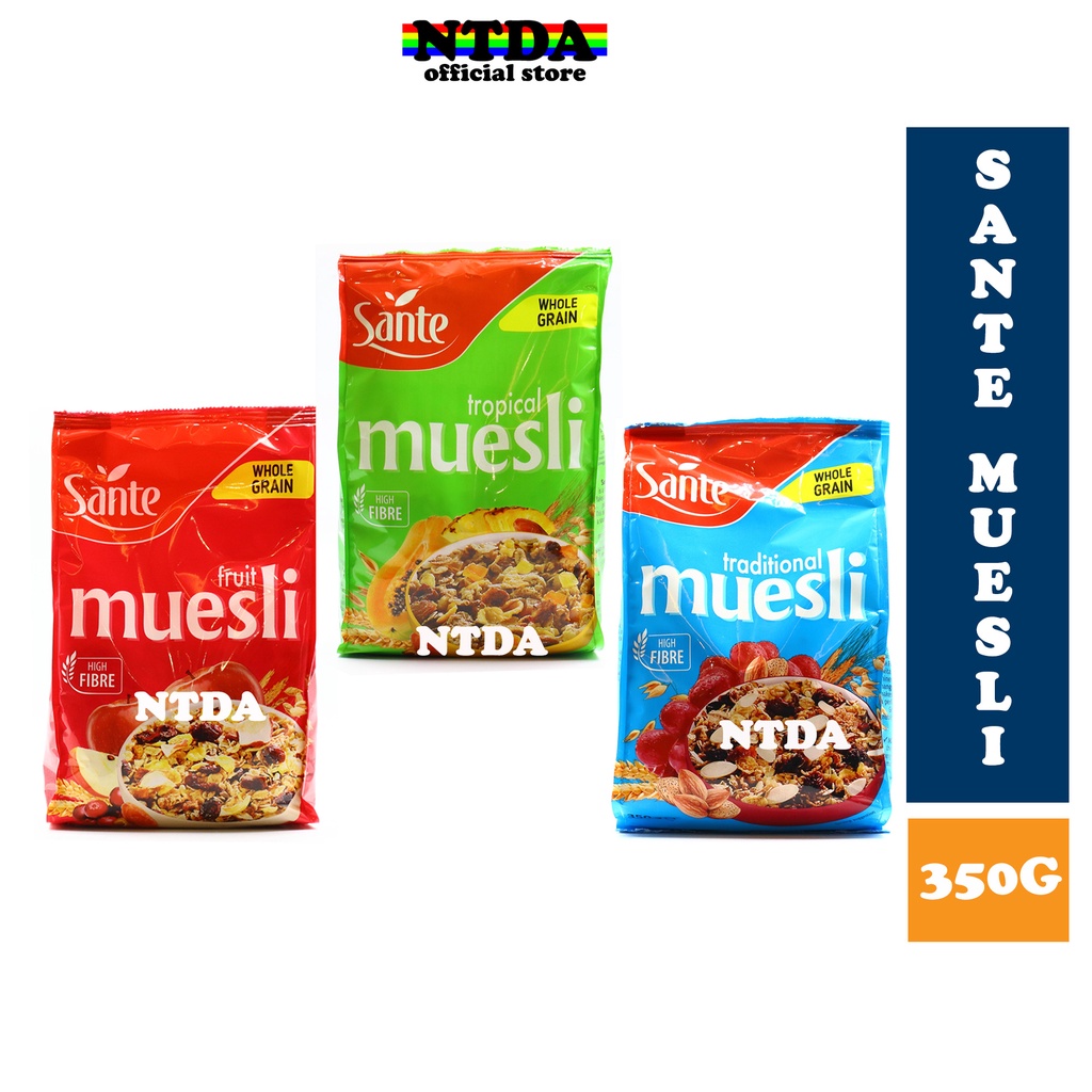 SANTE MUESLI Cereal Traditional Fruit and Tropical by NTDA Shopee