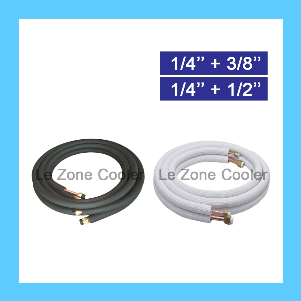 Aircond Insulated Insulation Copper Aluminium Tube Pipe Flare Nut 1/4