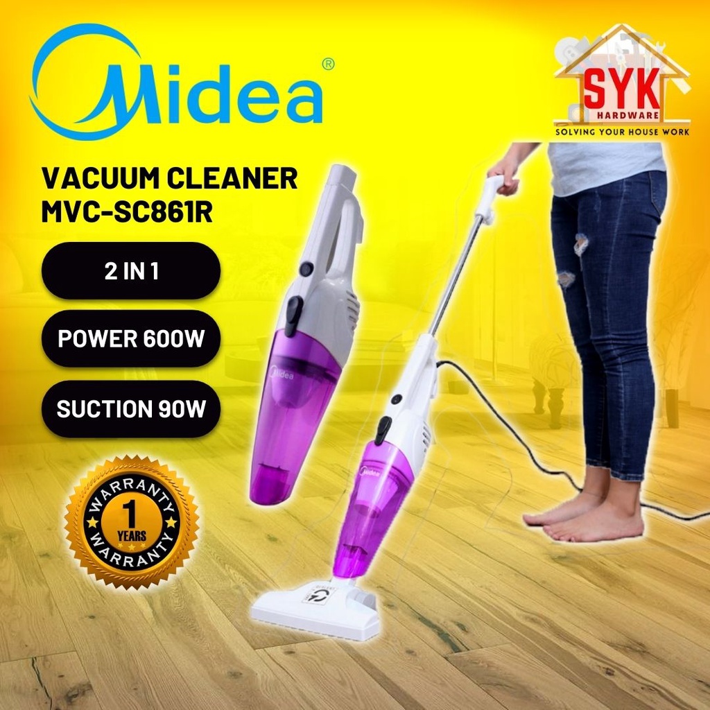 SYK Midea Handheld Stick Vacuum Cleaner 2 In 1 MVC-SC861R Vacuum Tilam Kereta Vakum Cleaner Vacum Rumah