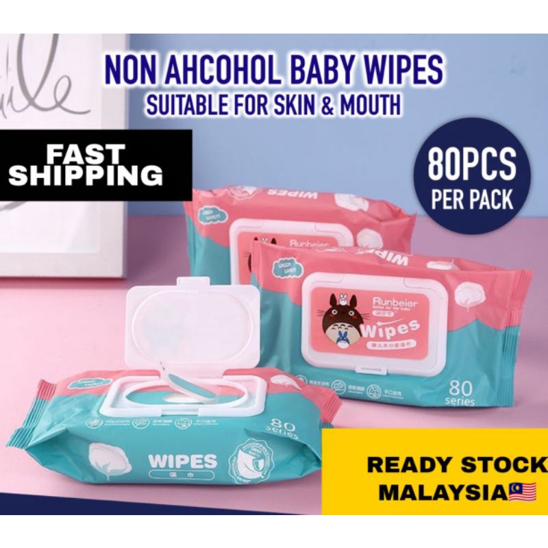 Baby Wet Tissue for Mouth and Hand Baby Wipes Tisu Basah Baby