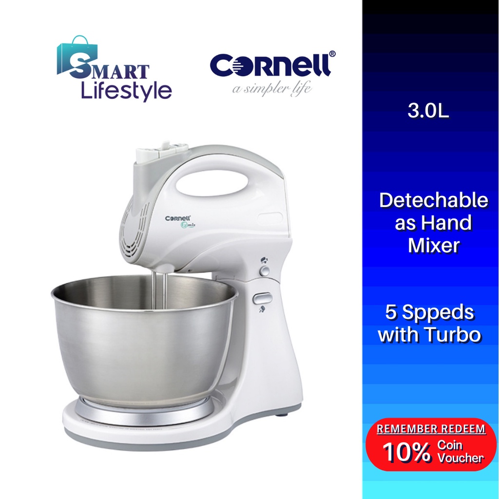 Cornell 250W Stand Mixer Detachable As Hand Mixer CSM-E9008SSWH