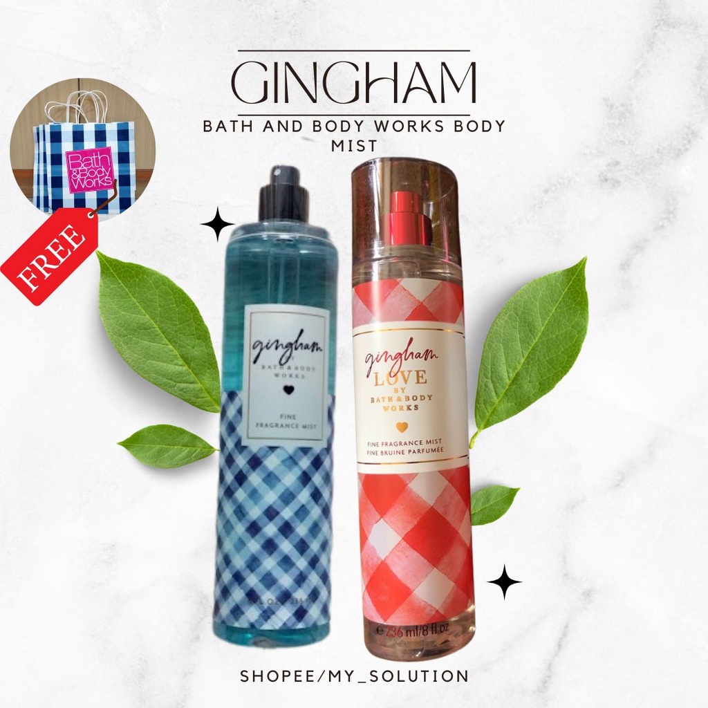 Gingham Gingham Love Bath and Body Works Body Mist Perfume Minyak Wangi