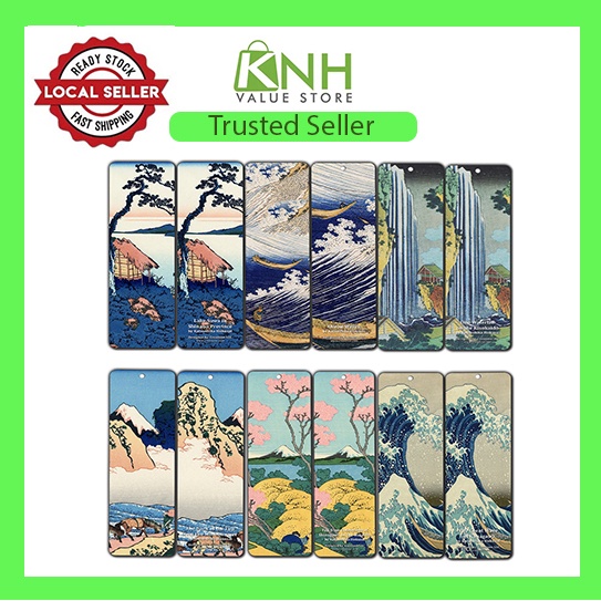 Katsushika Hokusai Japan Art Bookmarks (6Pack) Shopee Malaysia