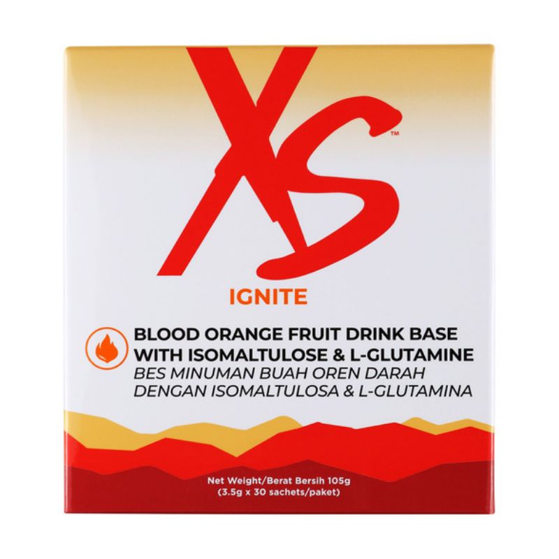 XS Ignite Blood Orange Fruit Drink Base With Isomaltulose & LGlutamine