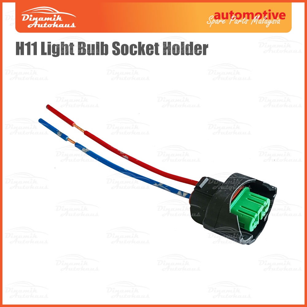 Car Headlamp Head Light H11 Light Bulb Socket Connector 2 Pin Soket Mentol Lampu H11 (1pcs
