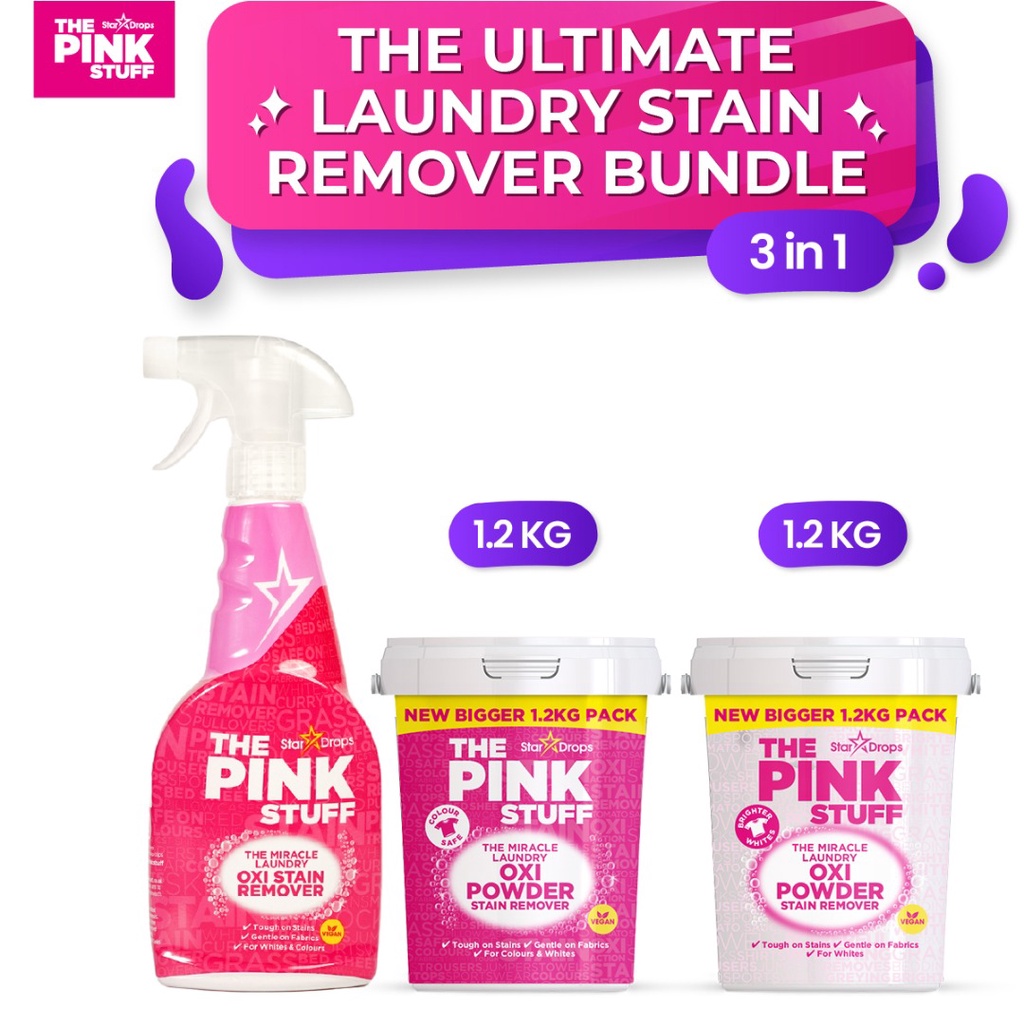 The Pink Stuff The Ultimate Laundry Oxi Stain Remover 3in1 (1.2KG