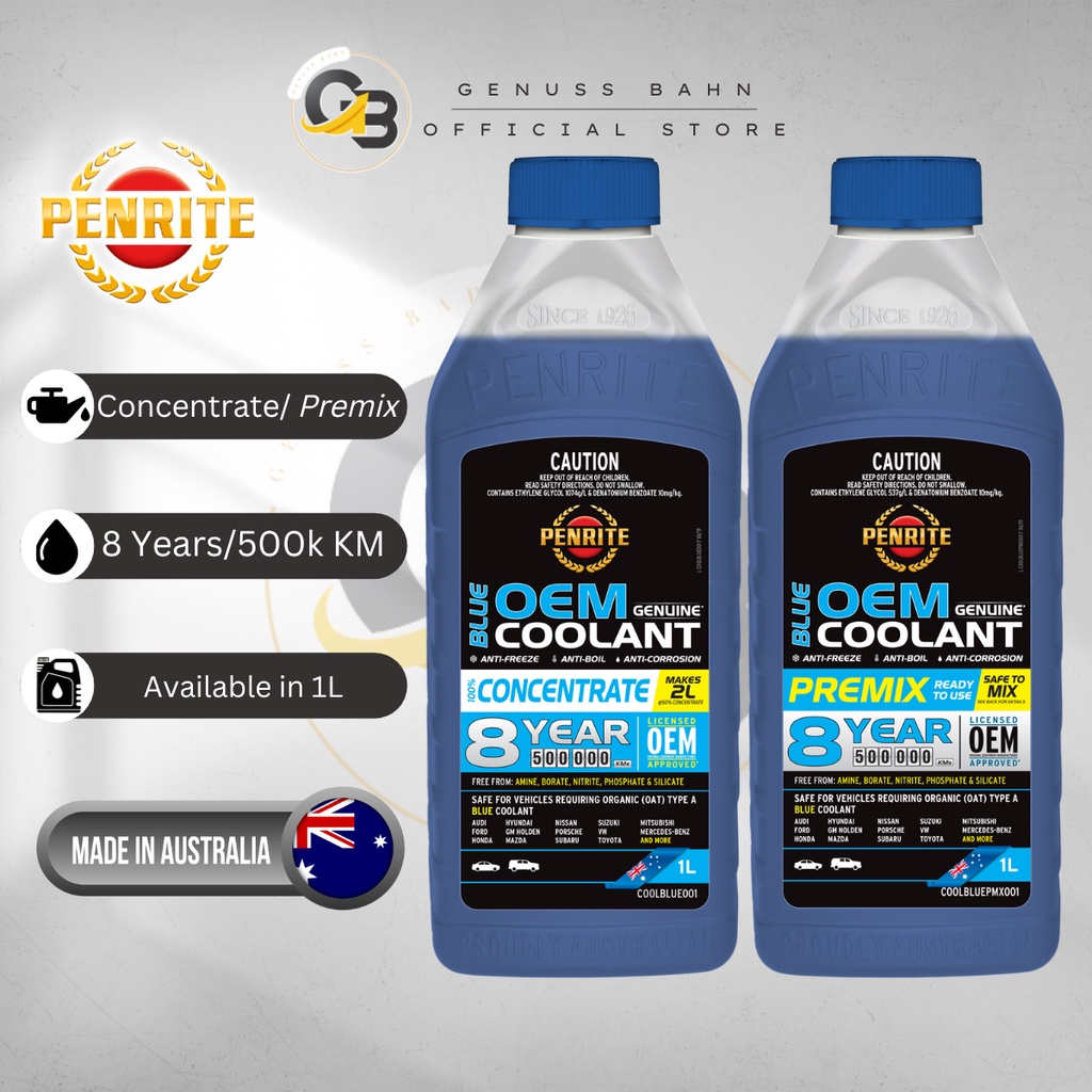 PENRITE Coolant OEM BLUE AntiFreeze/AntiBoil/AntiCorrosion