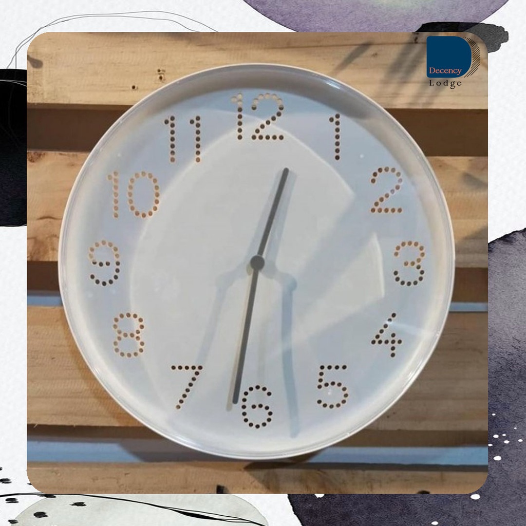 IKEA WALL CLOCK TROMMA WALL CLOCK WHITE COLOR 25CM JAM DINDING IKEA
