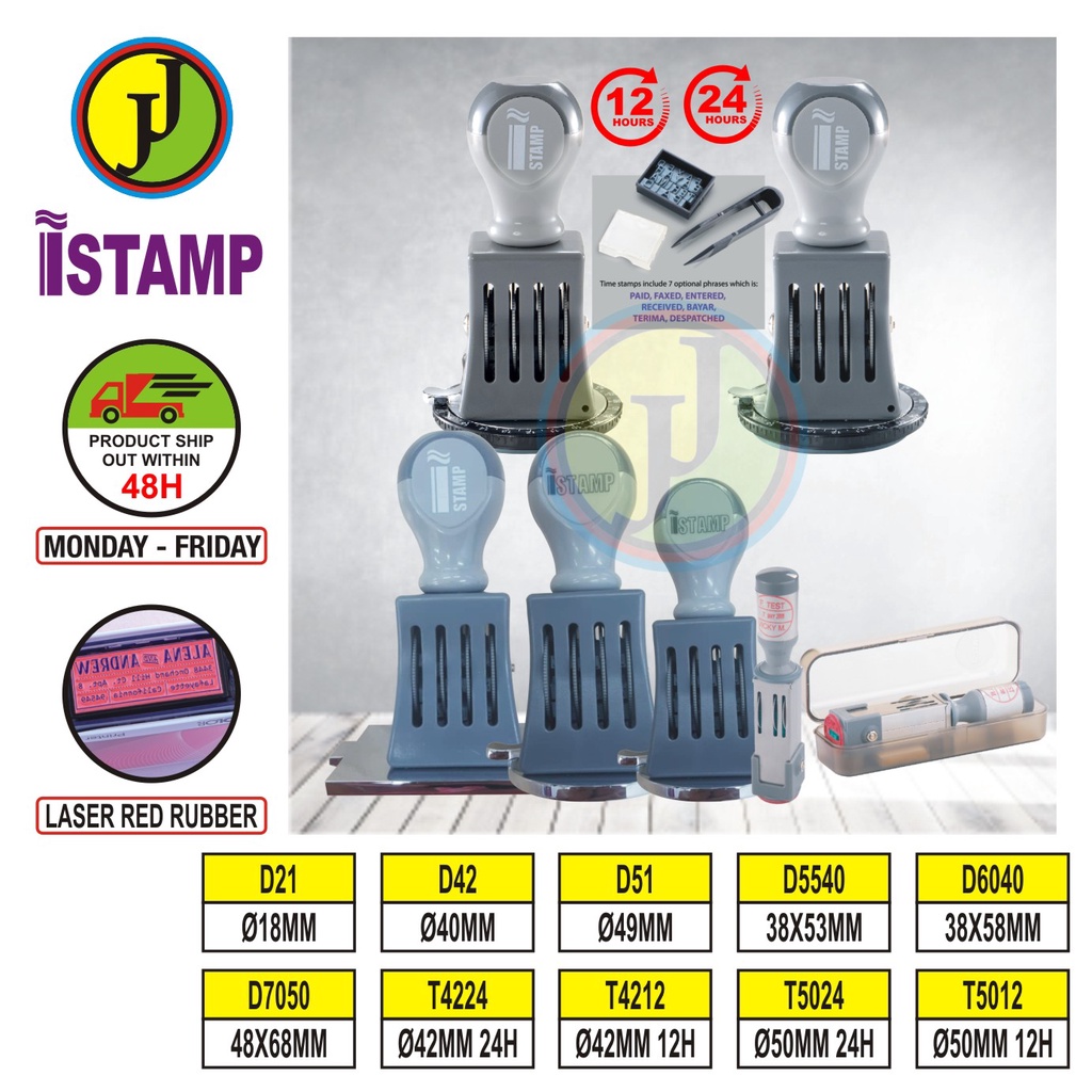I Stamp Cop Getah Date Stamp Date Cop Tarikh Nama Stamp Chop Nama Rubber Stamp Name Stamp Custom