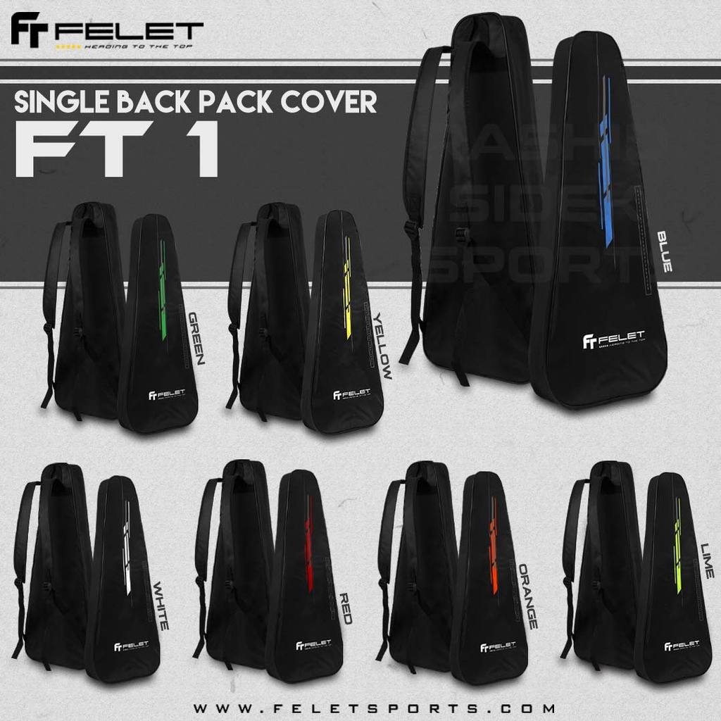 Felet FT 1 Single Backpack Cover Racket Bag Rackets Bag Badminton Raket