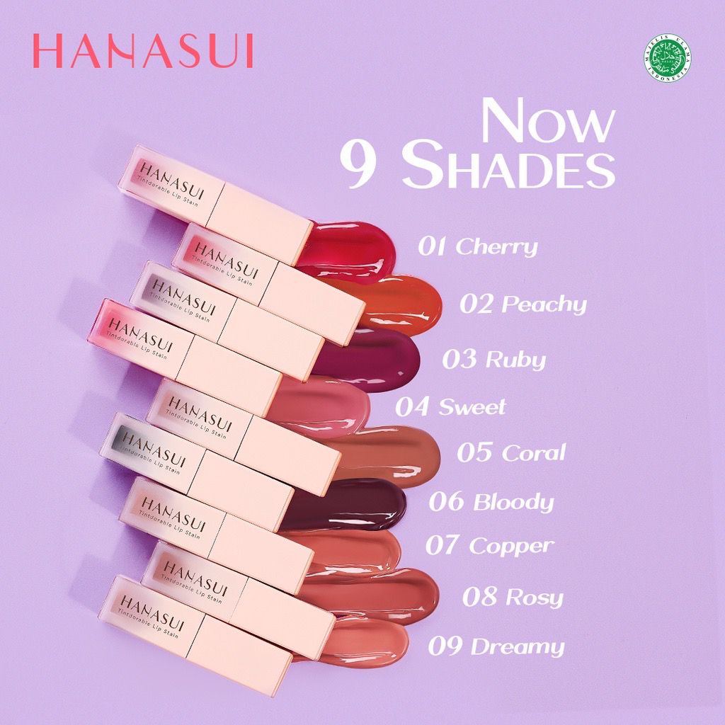 Hanasui Tintdorable Lip Stain Original Lip Tint Cheap Murah Halal