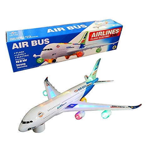 A380P Battery Operated Electric Airbus Toy With Flashing Lights and ...