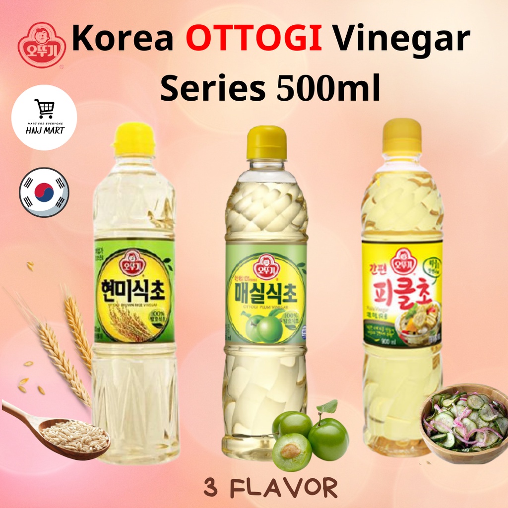 Korea Ottogi Vinegar 500ml Apple Vinegar Plum Vinegar Brown Rice