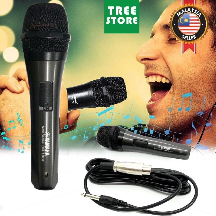 [OFFER] YAMAHA Microphone Professional Dynamic Microphone For Vocal/Karaoke DM-200S Wire Mic