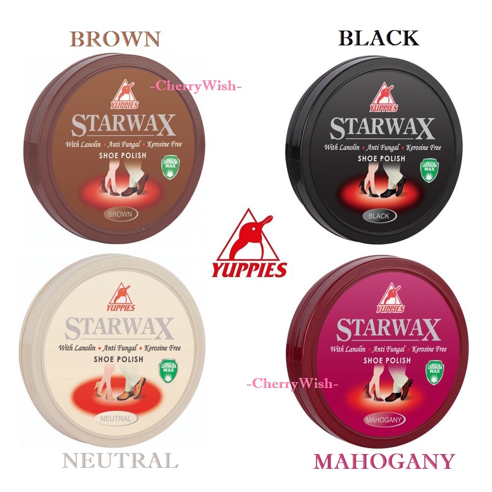 (48ml / 100ml) Yuppies StarWax Shoe Polish SHOE POLISH BLACK NEUTRAL