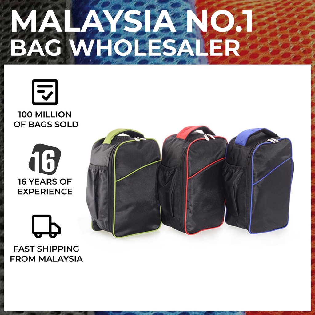 ONE SIX Shoe Bag with Side Pocket Bag Kasut Pocket Tepi Sports Bag Ready Stock - MP 065