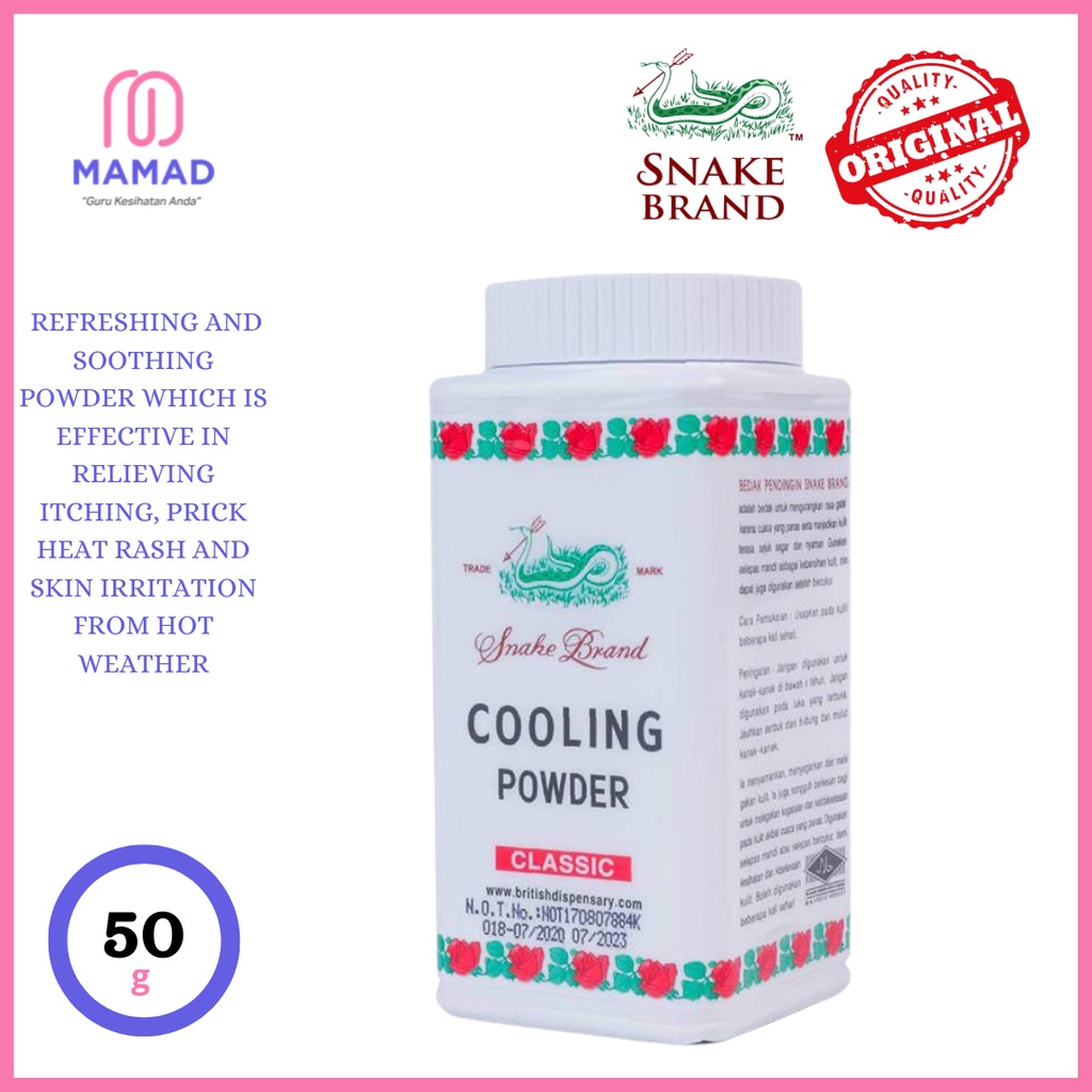 SNAKE BRAND COOLING POWDER CLASSIC (50G) Shopee Malaysia