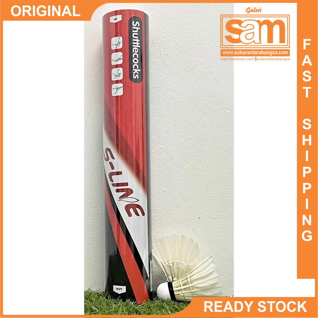 SLINE S1135 Badminton Shuttlecock (Tube of 12 shuttles) Shopee Malaysia