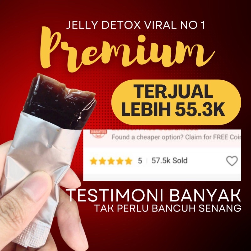 DIRECT KILANG SLIMMING JELLY DETOX BERKESAN 10GM RASA BERRI