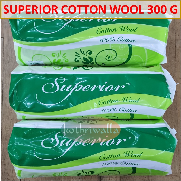 Superior Pure Cotton Wool / Kapas Putih 300g (Premier Brand) Shopee Malaysia