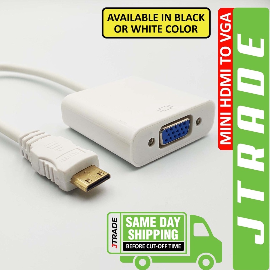 Mini HDMI to VGA Converter Adapter Full HD 1080P with or without 3.5mm