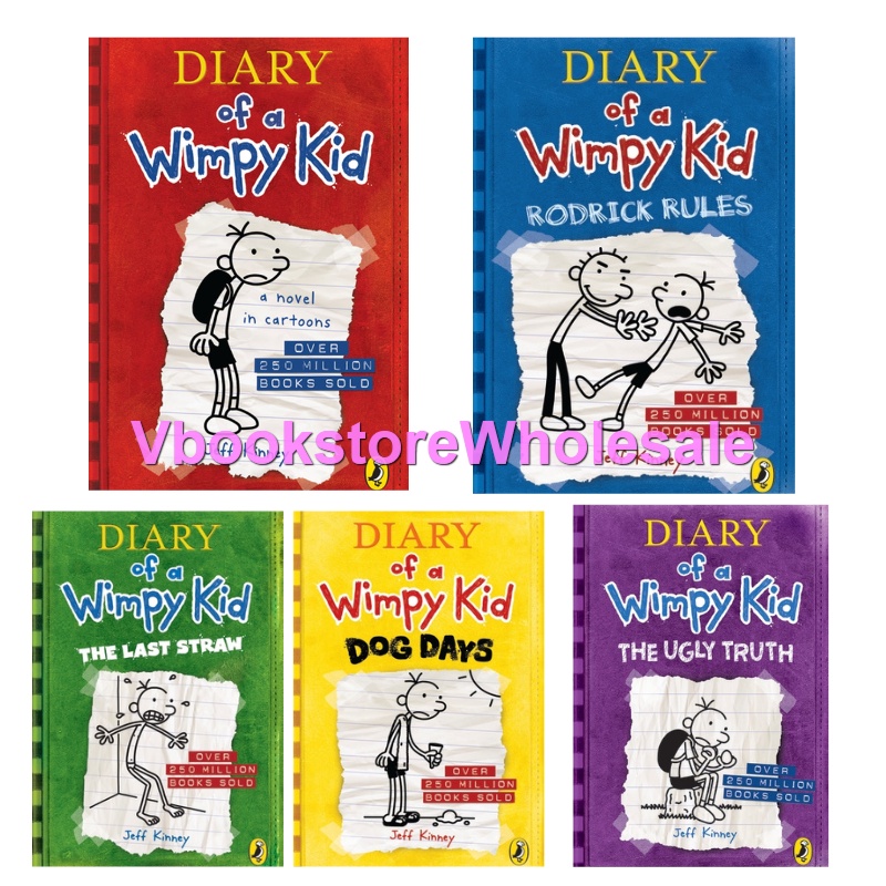 DIARY OF A WIMPY KID STORYBOOK SERIES (1,2,3,4,5) @JEFF KINNEY | Shopee ...