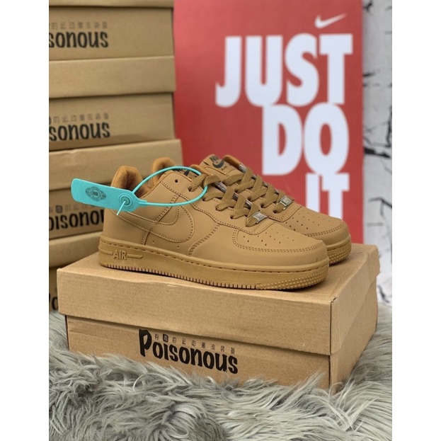 NIKE AIR FORCE BROWN Shopee Malaysia