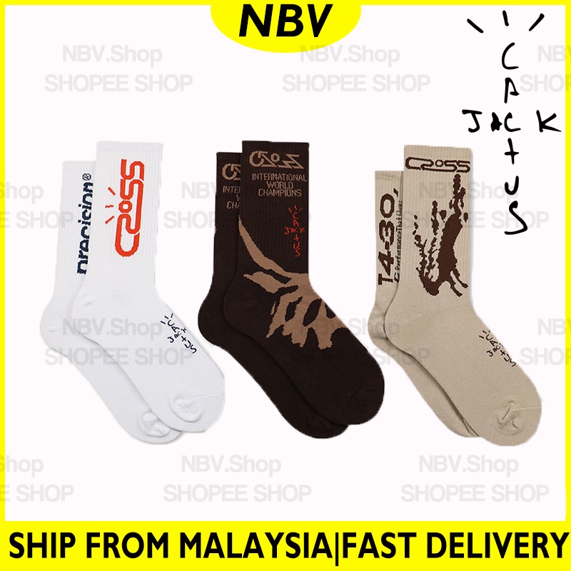 NBV Travis Scott Cactus Jack Crossover Socks Motorsport Cotton Socks Hipster Socks Custom Made