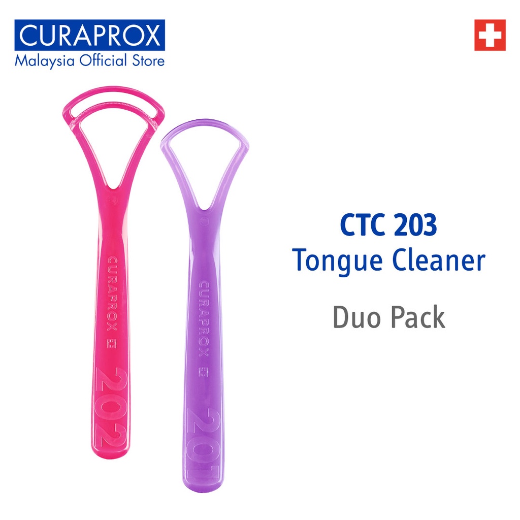 CURAPROX CTC203 Tongue Cleaner Duo Pack Shopee Malaysia