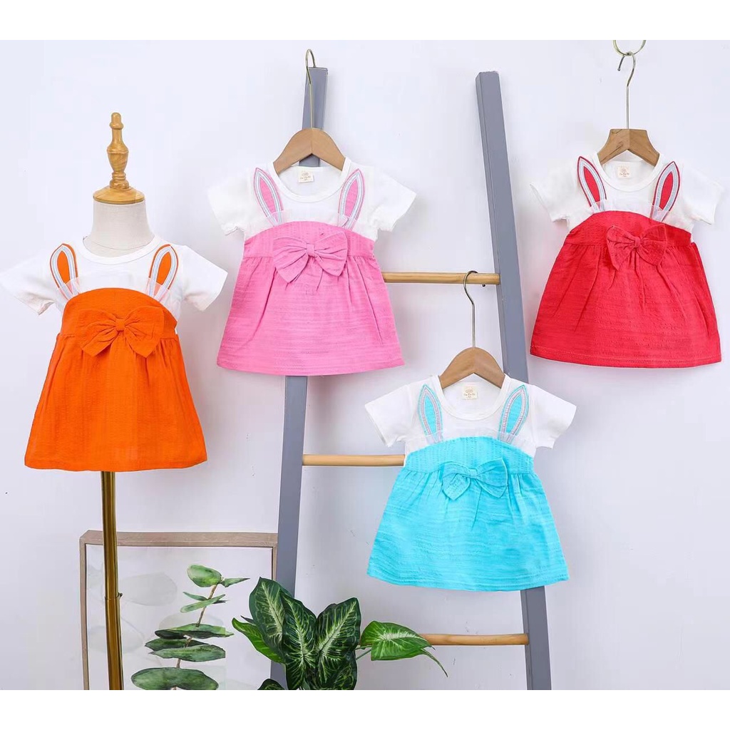 (WHOLESALE 1 SERIES get 4 PCS @40rb/baju) 301 Imported Baby Dress 0-18 Months