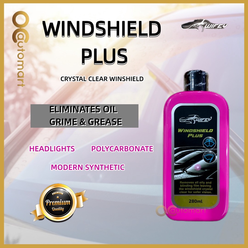 Wifey Windshield Plus 280ML Crystal Clear Windshield For Car