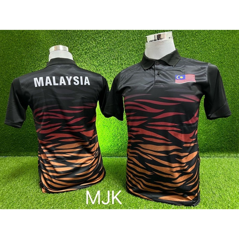 Malaysia Athlete Polo | Tigers Jersey | Athlete Wear Polo | Sea Games | Yonex | Malaysia National Team Attire.