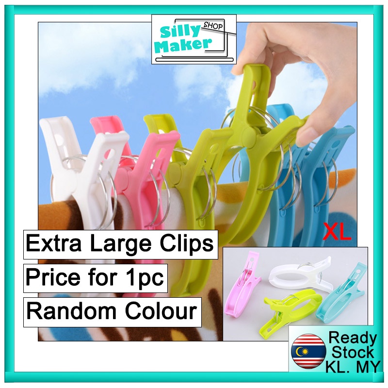 [XL Size] Plastic Extra Large Clothes Pegs Clothes Hanger Clip Drying