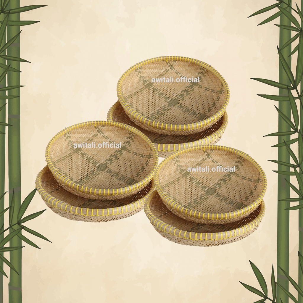Premium Small Bamboo Sifter Awitali Kalo Tampah Woven Bamboo