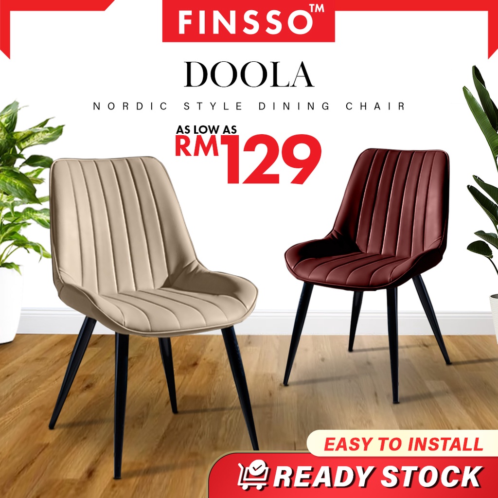 FINSSO : DOOLA NORDIC STYLE DINING CHAIR