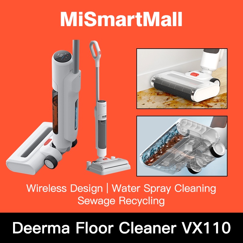 Deerma VX110 Floor Washer Household wireless intelligent Dry and Wet Vacuum Cleaner self