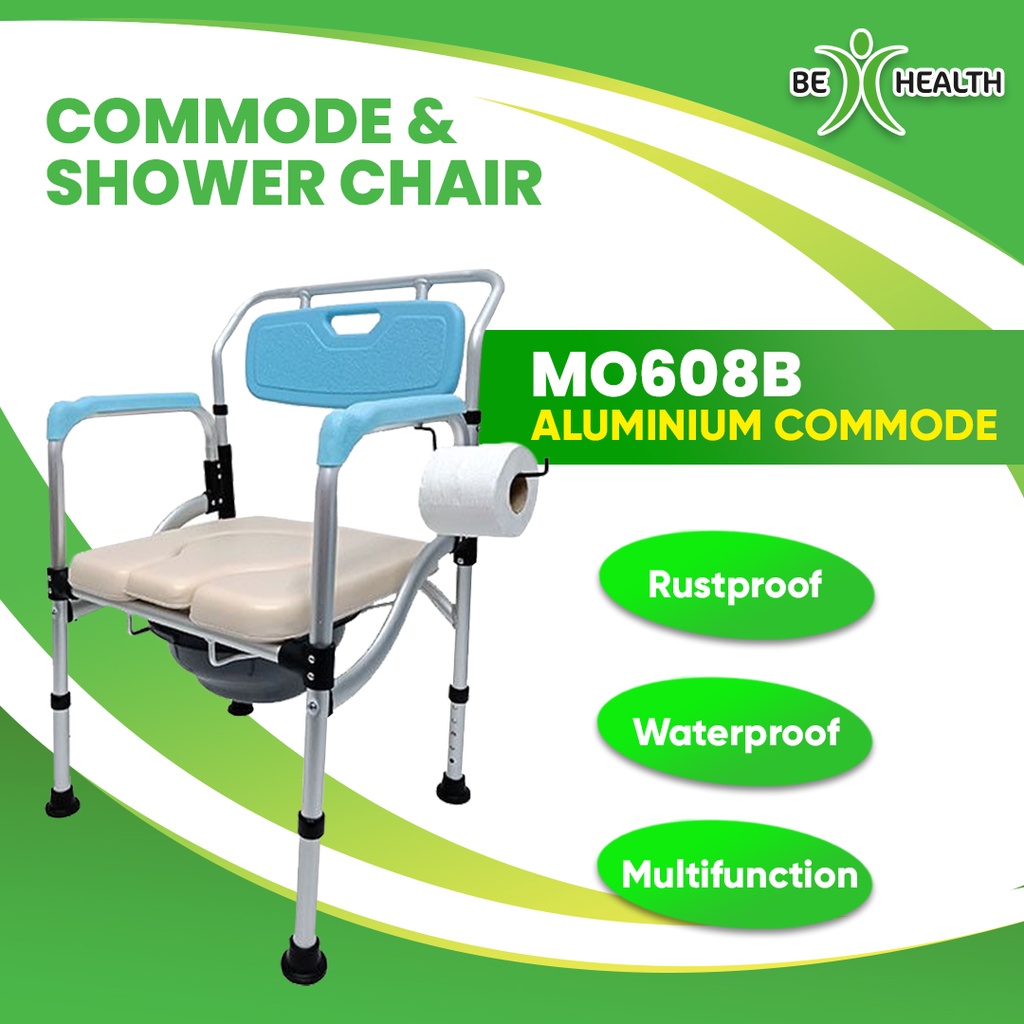 Mobilis Aluminium Commode Chair / Kerusi Commode Aluminium ( MO608B