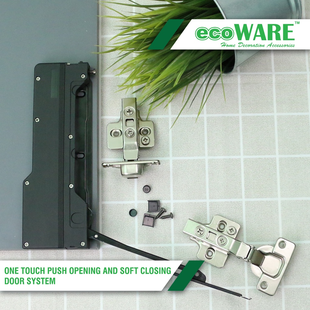 ecoWARE One Touch Push Opening And Soft Closing Door System Light Heavy