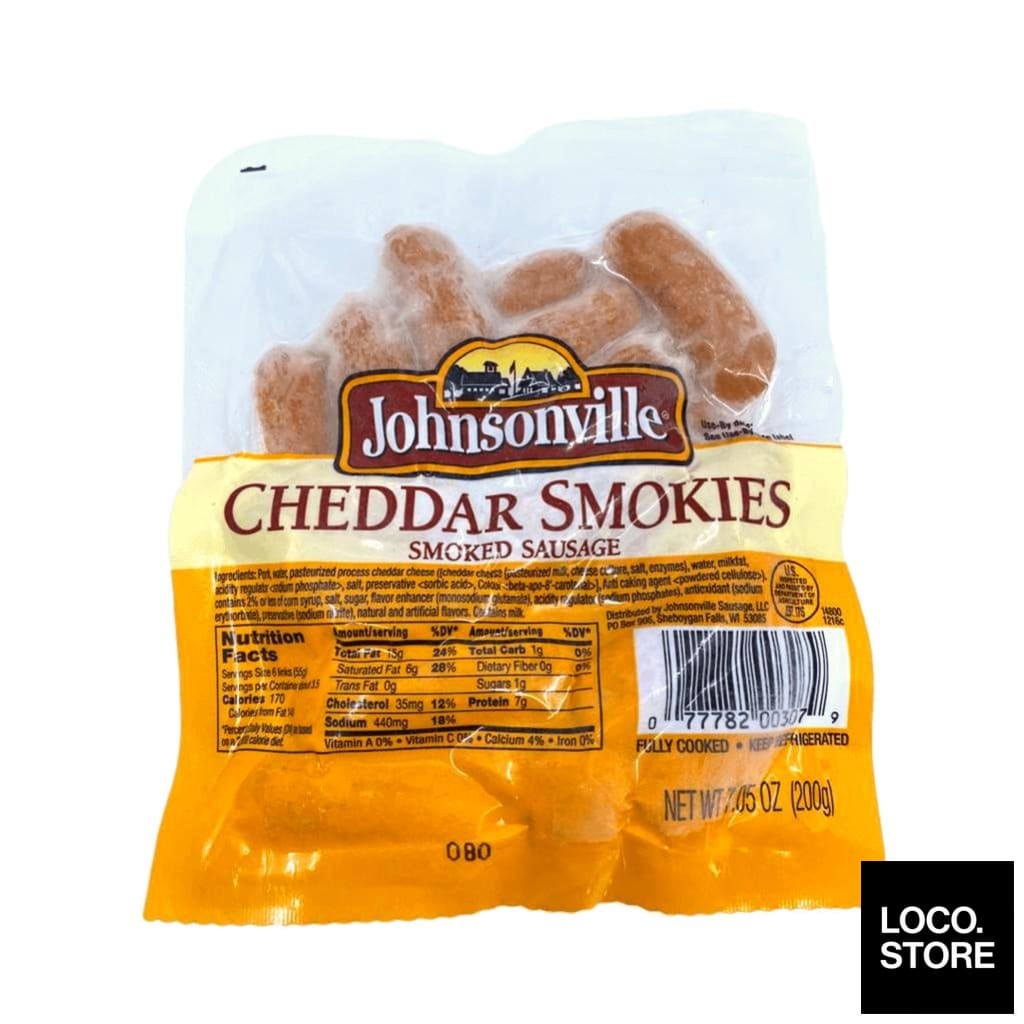 Johnsonville Little Smokies Pork Sausages Cheddar 200g Shopee Malaysia