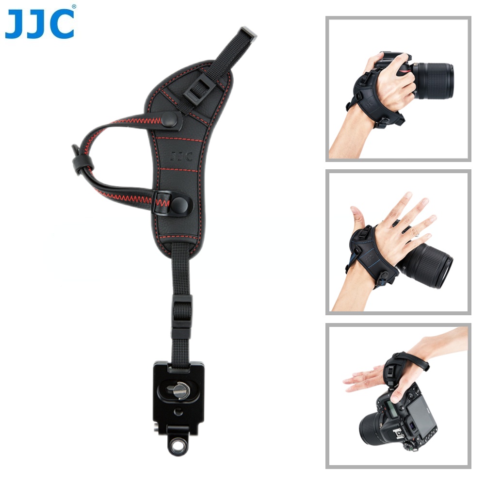 JJC Universal Wrist Strap for DSLR Cameras, ARCA SWISS Quick Release Hand  Strap with 1/4