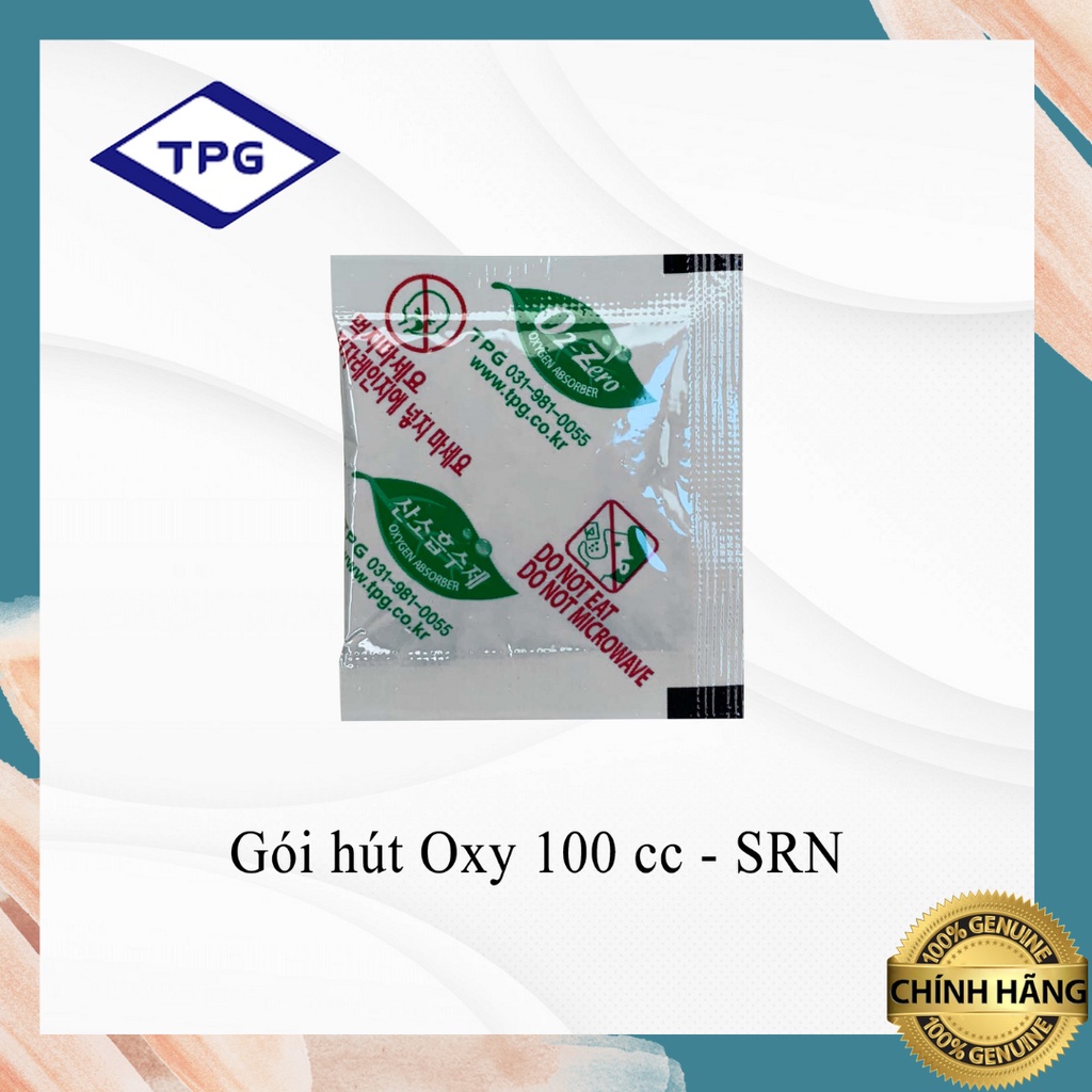 OXY [250 Packs/bag] TPG 100cc Oxygen Absorber Pack, Desiccant Pack to preserve packaged food without oxidation