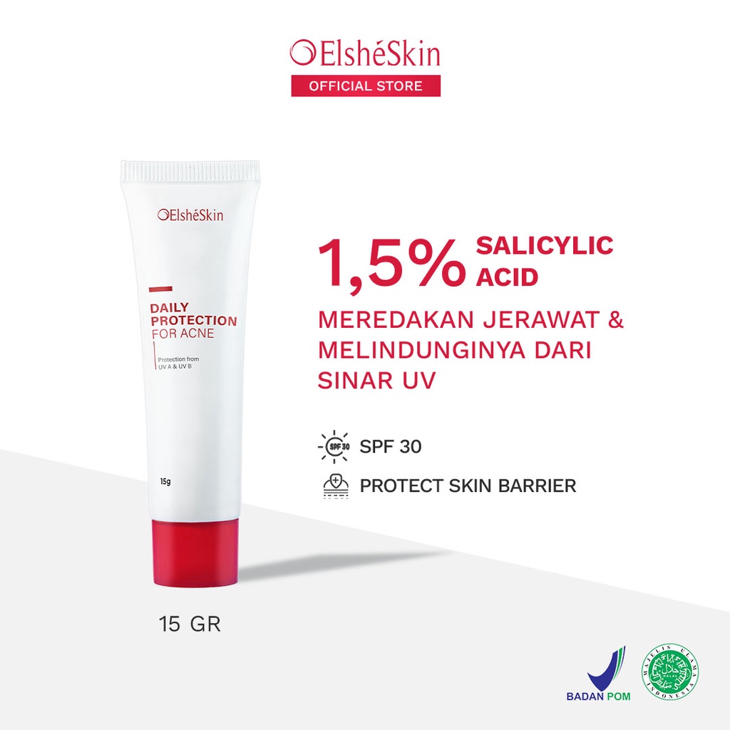 Elsheskin Daily Protection for Acne SPF 3015gr Salicylic Acid (Protects AcneProne Skin From UV